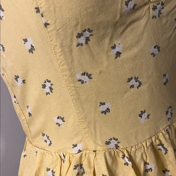 Hollister Yellow Floral Dress Sz XS - Picture 3 of 6